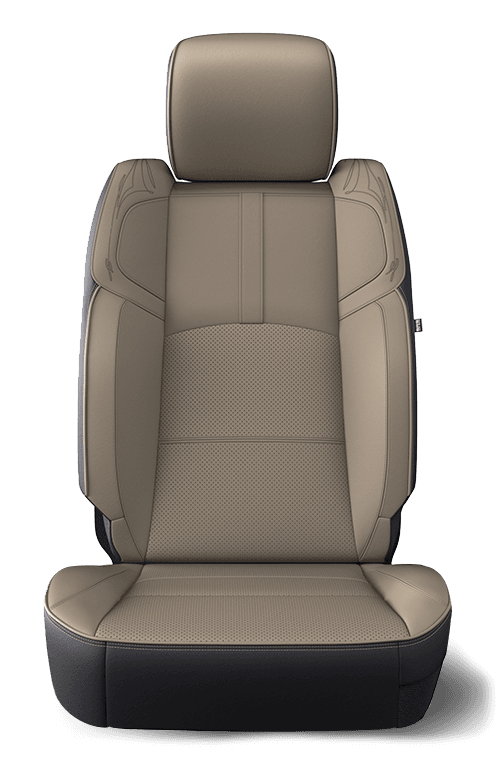 Premium Leather with Perforated Inserts - Light Frost/ Indigo Blue