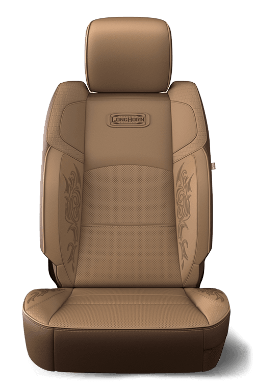 Premium Leather with Perforated Inserts and Laser Etching - Mountain Brown/ Light Mountain Brown