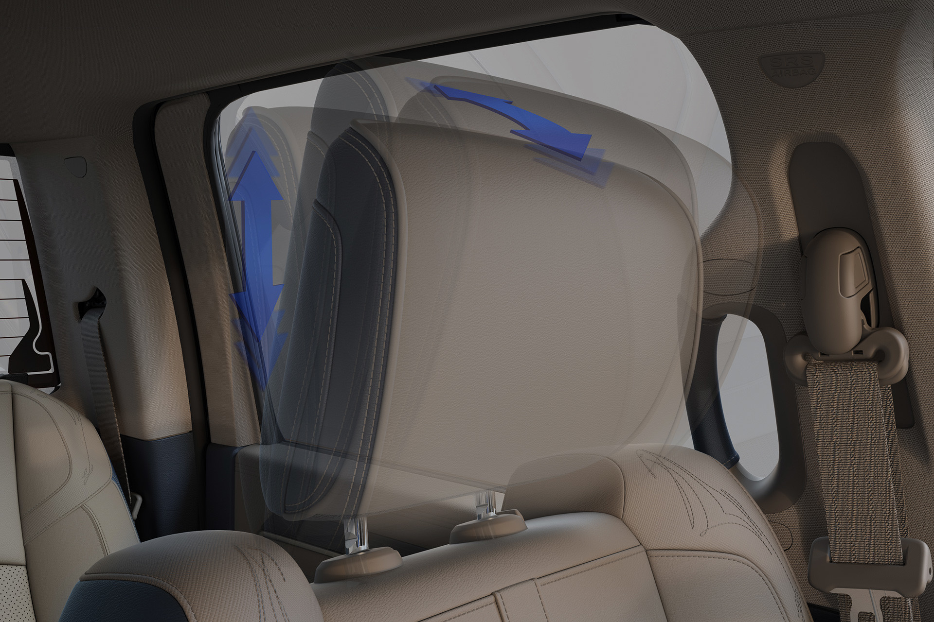 Vue latérale, sièges avant/arrière, nouveau Ram 2500 2019