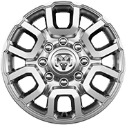 18-inch polished aluminum wheels with Silver-painted pockets