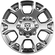 18-inch polished aluminum