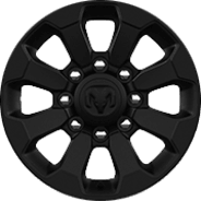 17-inch Black-painted aluminum