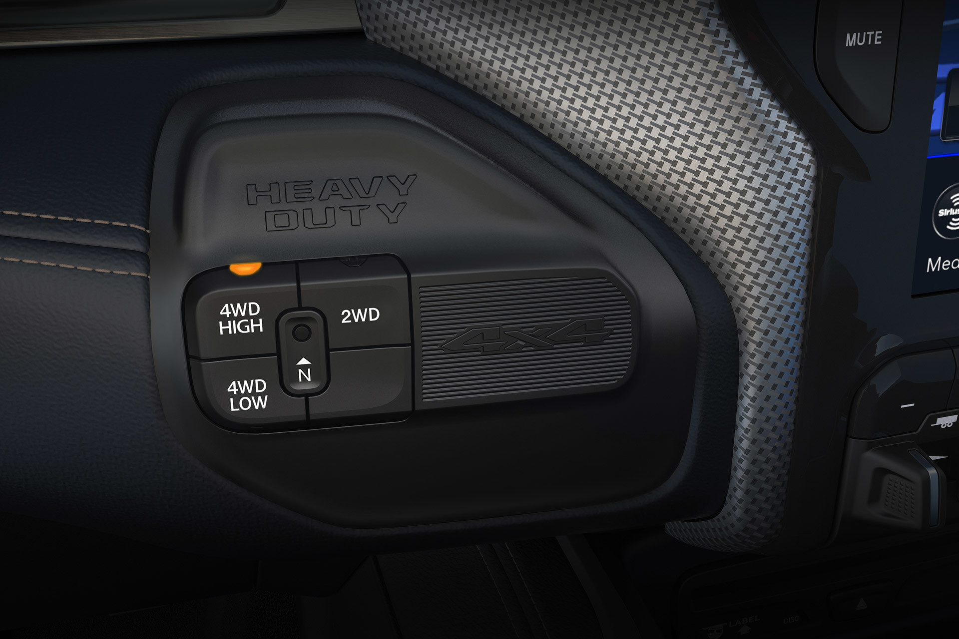 Drive mode selector of the 2020 Ram 2500