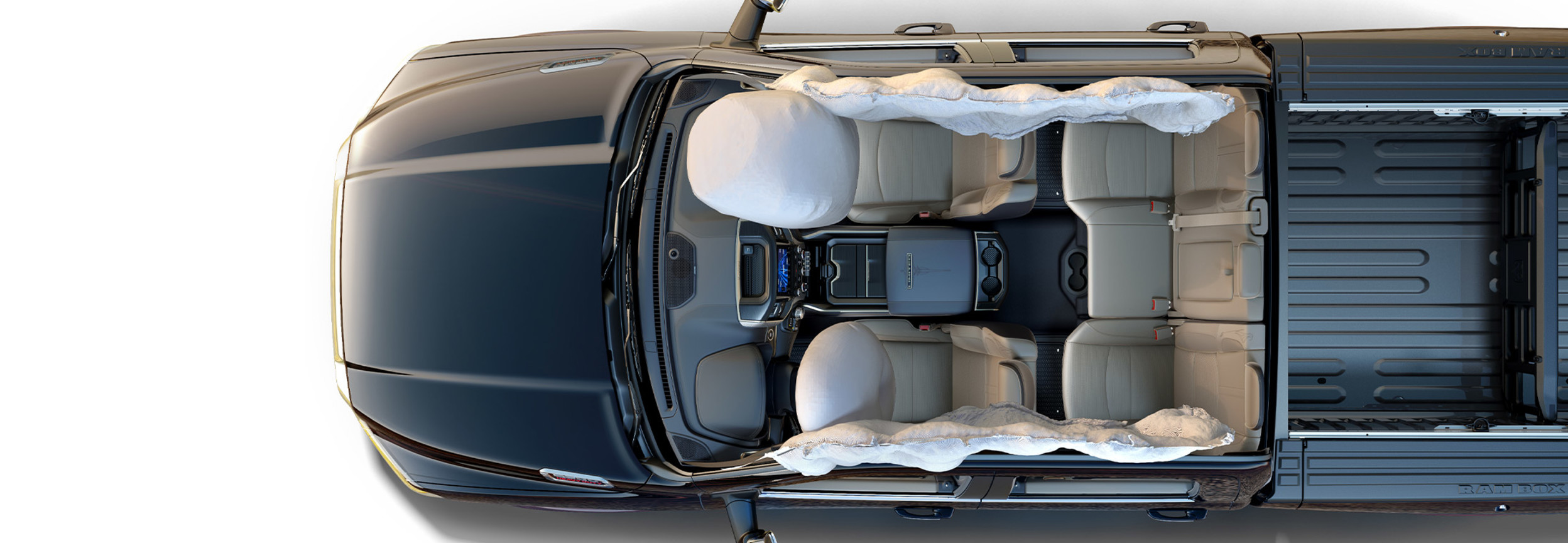 Bird’s eye view of a 2022 Ram 2500.