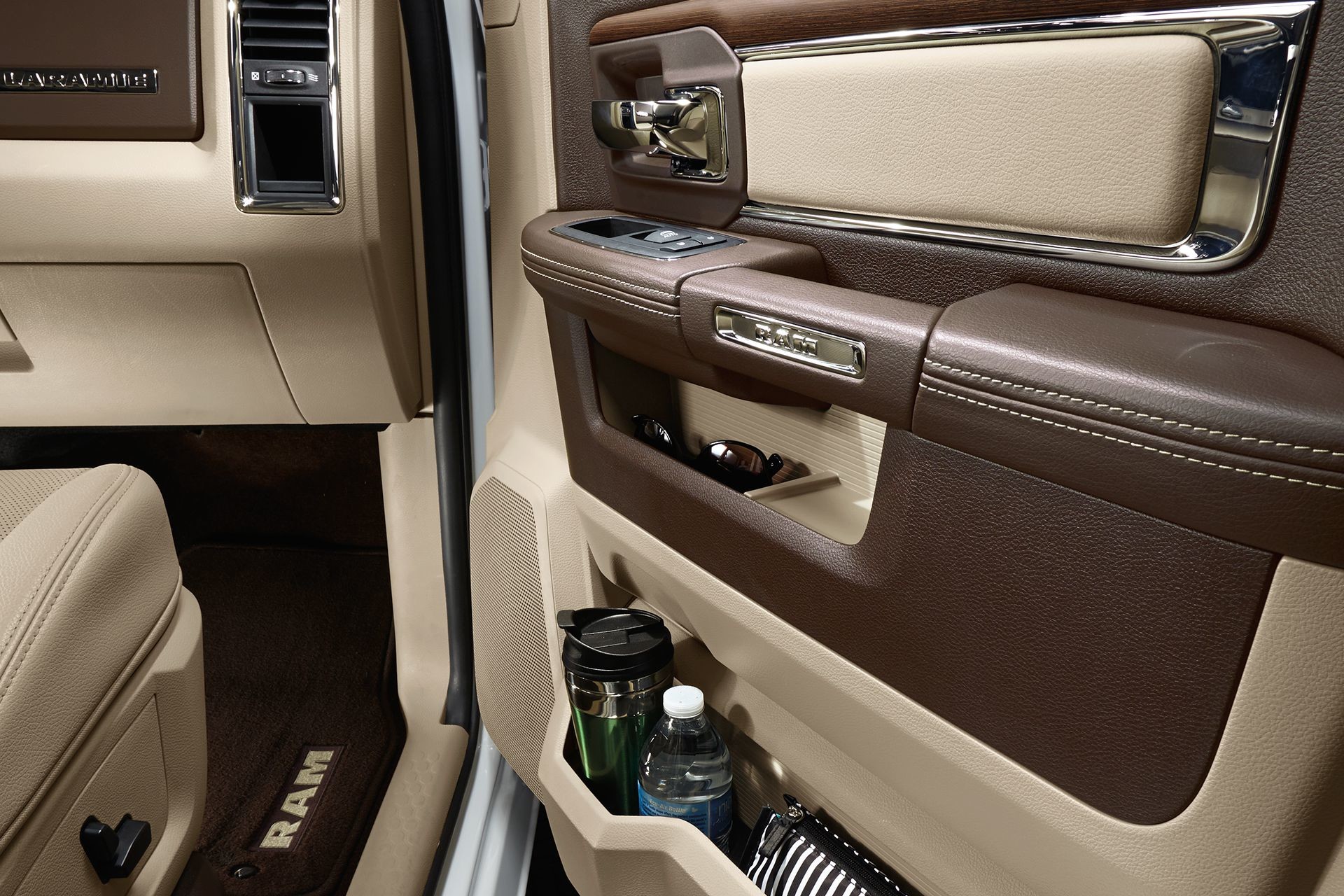 2018 RAM 3500 truck deluxe door trim panels with feature pockets and bins