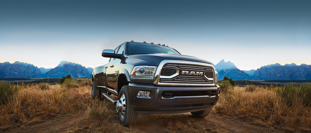2018 RAM 3500 truck close-up of front grille