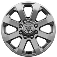 Roues de 20 po en aluminium avec garnitures chromées