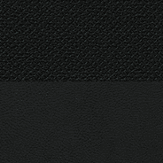 Leather-faced with perforated inserts - Black with Light Slate Grey accent stitching