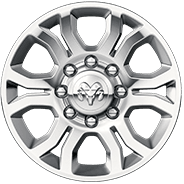 18-inch polished aluminum