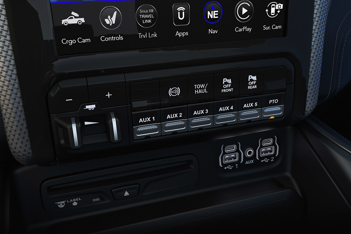 Five Auxiliary Switches of the 2020 Ram Chassis Cab