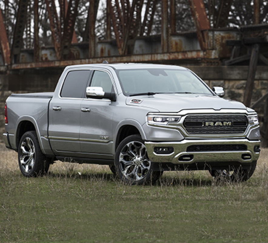 2021 silver Ram 1500 on the grass