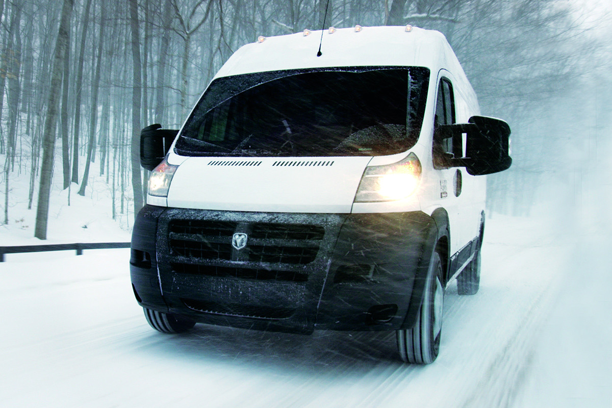 2018 RAM ProMaster front wheel drive with increased traction in bad weather
