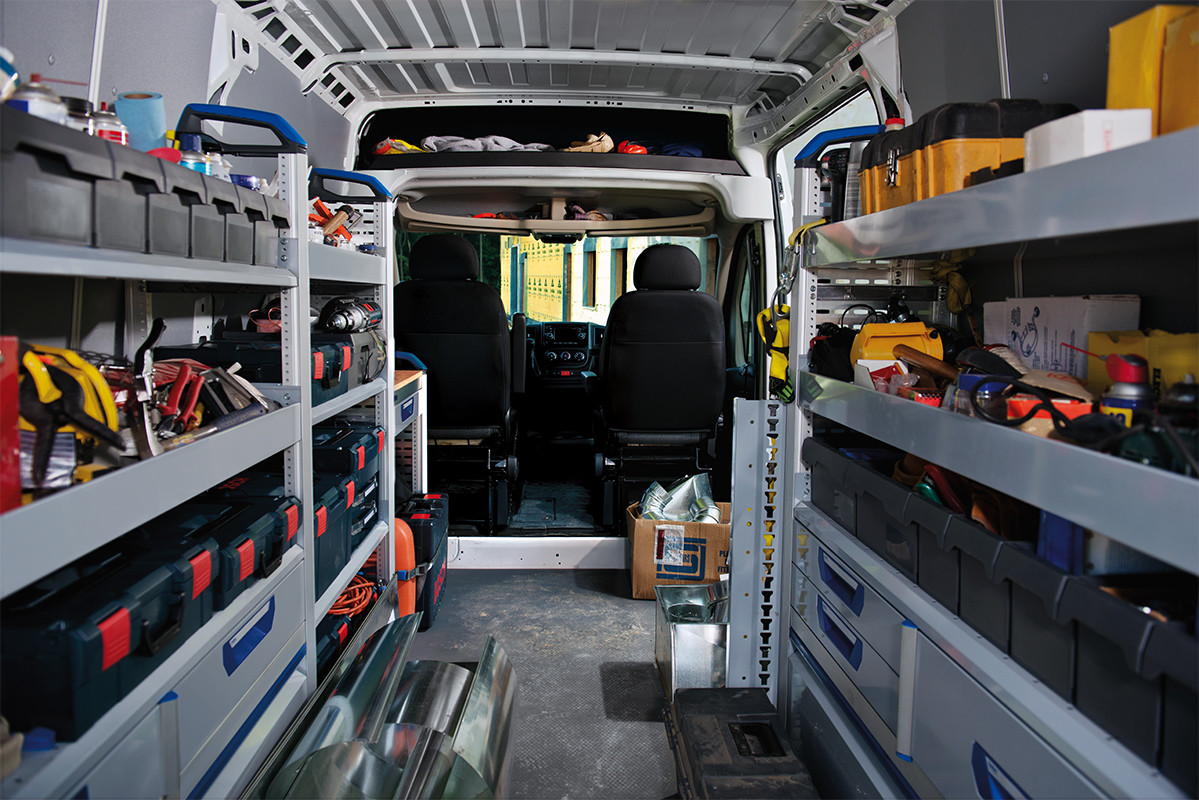 L'espace utilitaire du Ram ProMaster 2019 est entièrement configurable