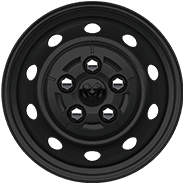 Roues de 16 po en acier noir