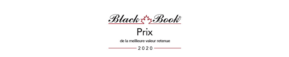 Logo du « Prix de la meilleure valeur retenue » 2021 du Canadian Black Book