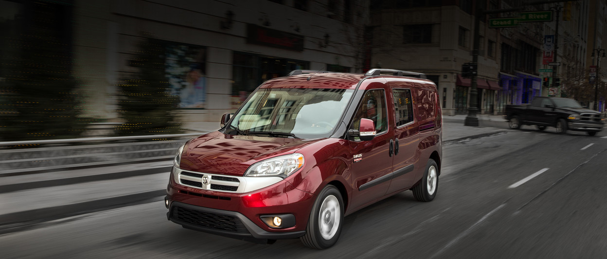 2018 RAM ProMaster City van shown in red