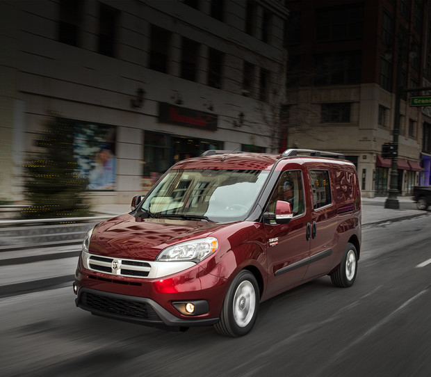 2018 RAM ProMaster City van shown in red