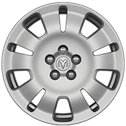 16-inch Black steel with wheel covers
