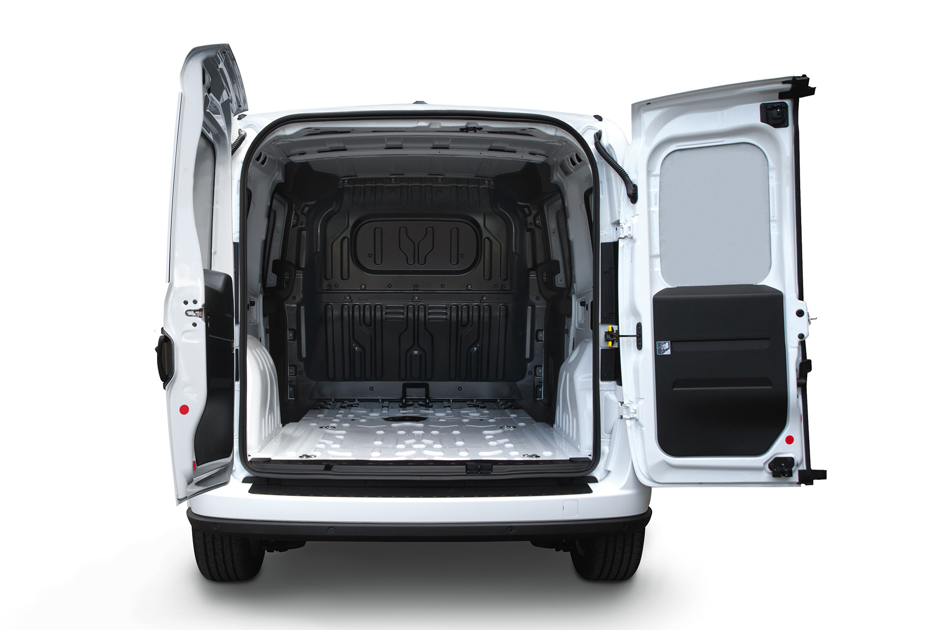 2019 Ram ProMaster City view of cargo area with rear doors open