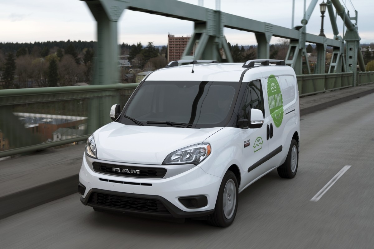 2020 Ram ProMaster City driven on a bridge