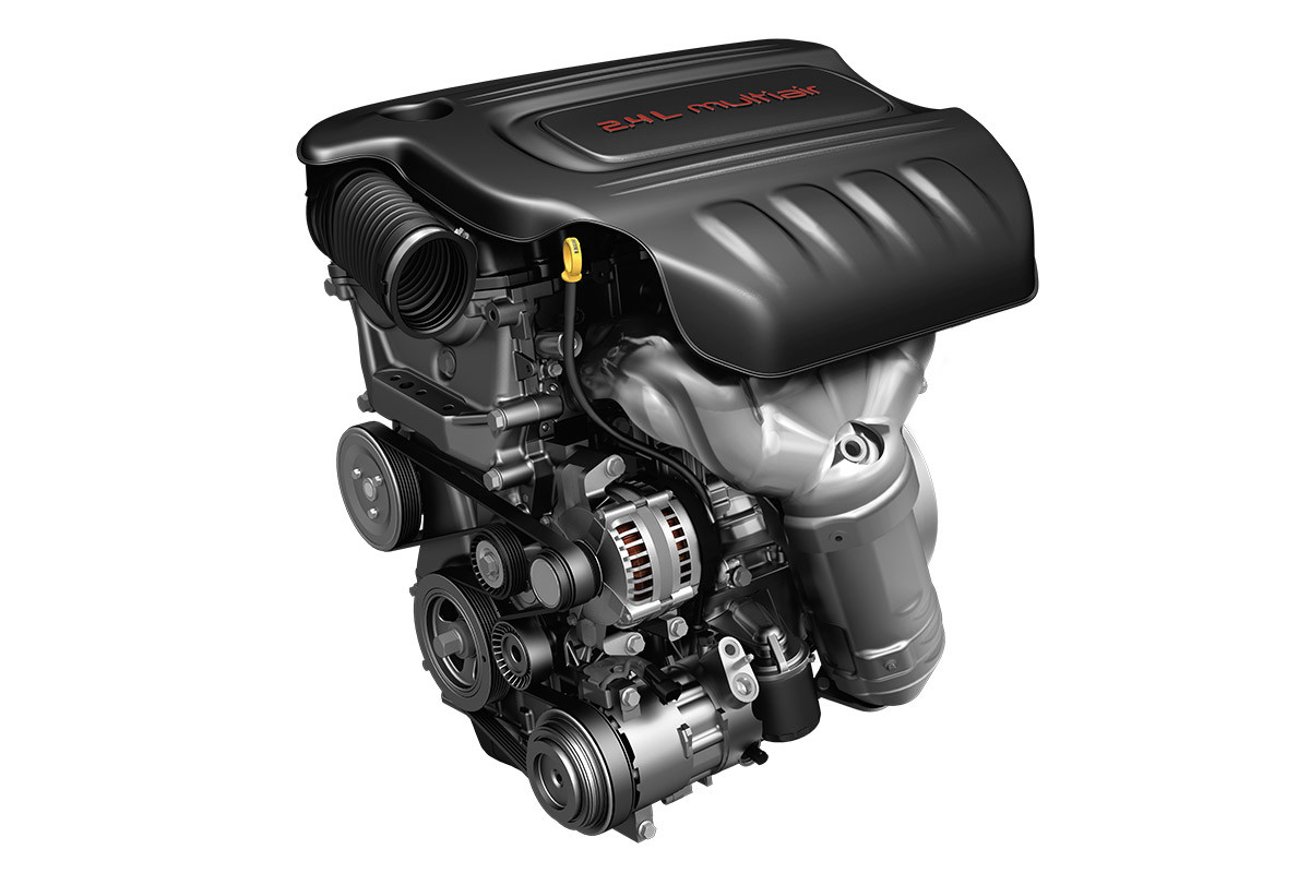 Close-up shot of the engine in a 2022 Ram ProMaster City.