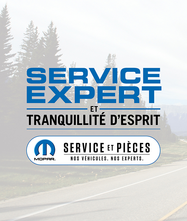 Service d'entretien - « Tranquillité d'esprit » 0≠ ≠ HEMI Huile synthétique ou semi synthétique offerte moyennant un supplément.