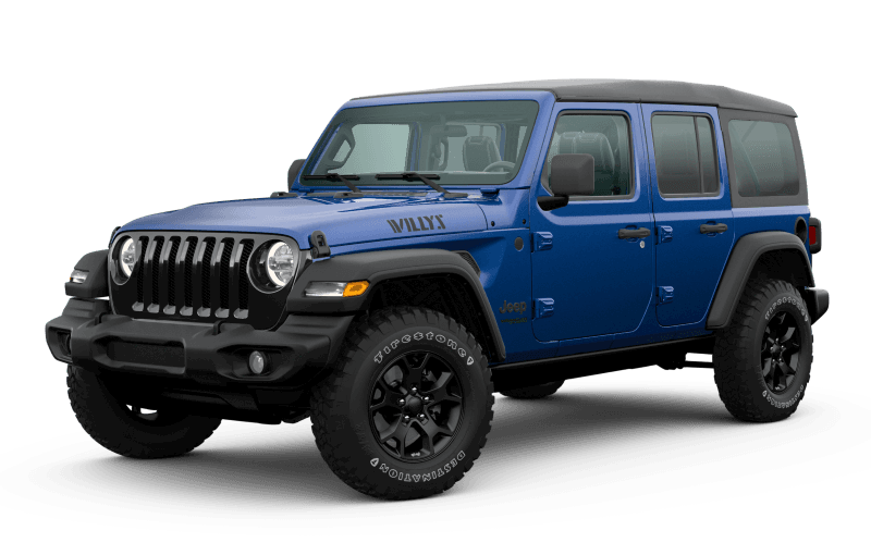 Jeep® Wrangler 2020 Unlimited édition Willys - Bleu océan métallisé