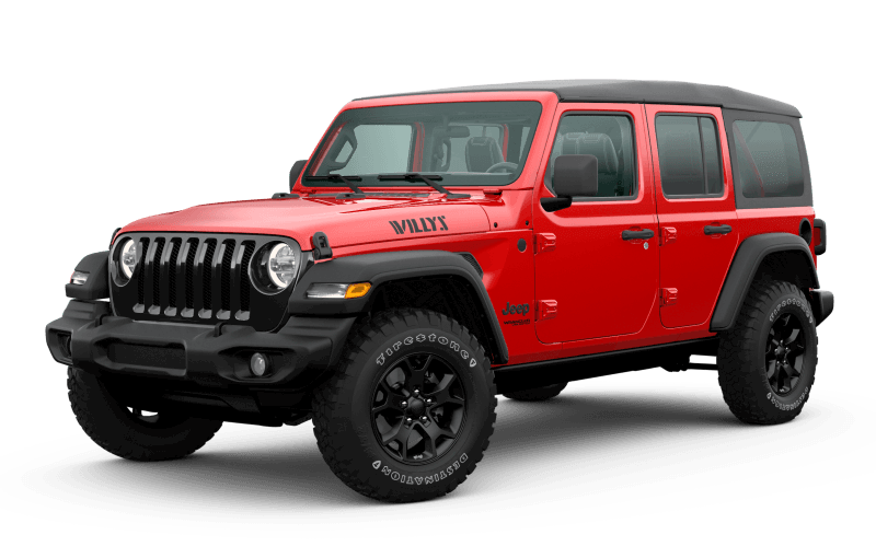 Jeep® Wrangler 2020 Unlimited édition Willys - Rouge pétard