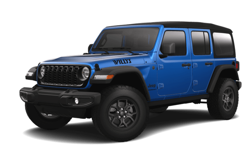 Jeep® Wrangler 2024 Willys 4 portes - Couche Nacrée Bleu Hydro