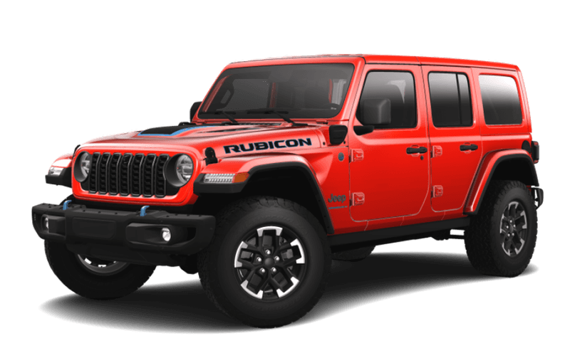 Jeep® Wrangler 4xe VHR 2024 Rubicon X 4 portes - ROUGE PÉTARD