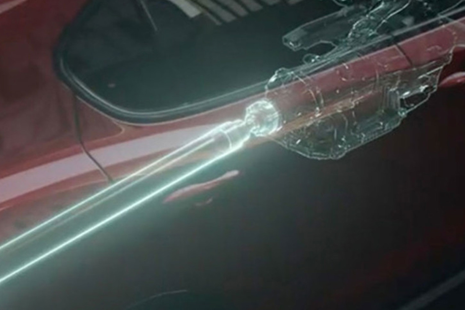 Dessin de l'arbre de transmission en fibre de carbone d'une Alfa Romeo 2025.