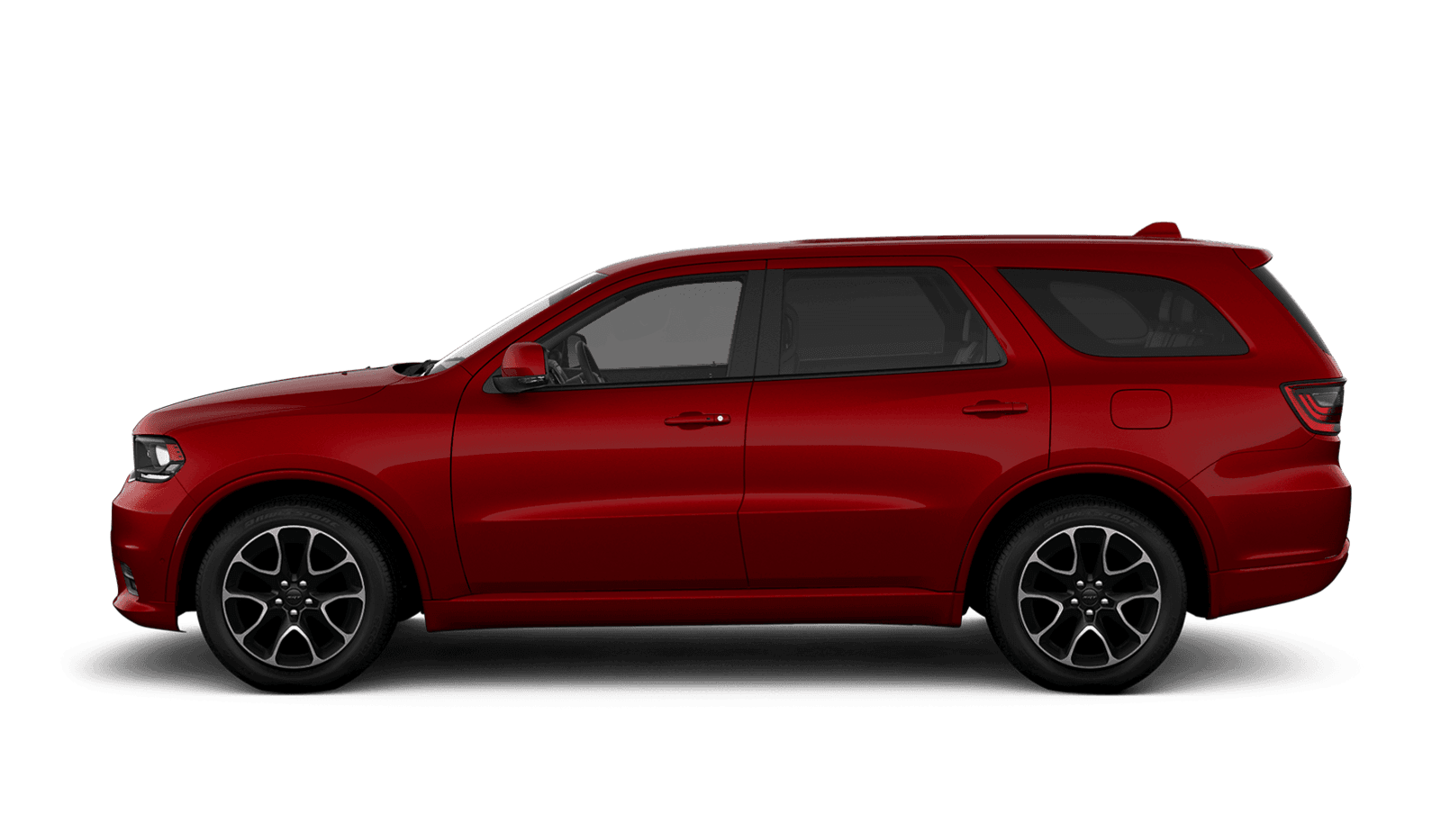 2021 Dodge Durango sideview with 20-inch machined aluminum with Dark pocket wheels