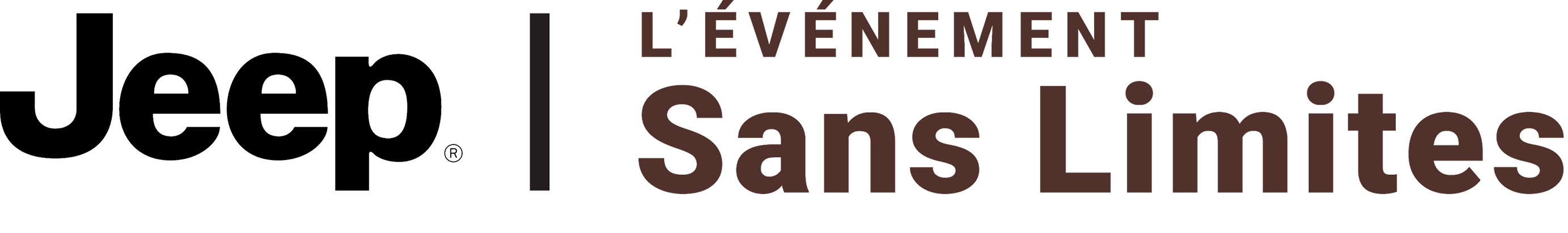 Logo Jeep l'événement Sans Limites.