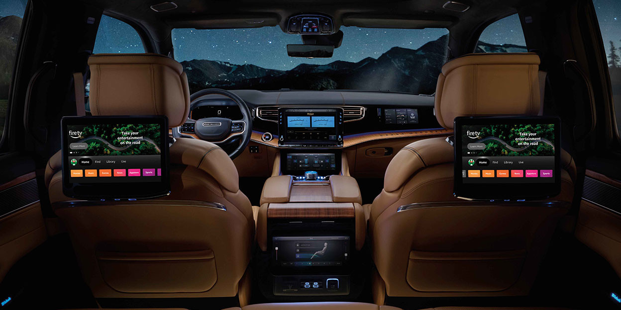 2026 Grand Wagoneer seven-screen technology layout