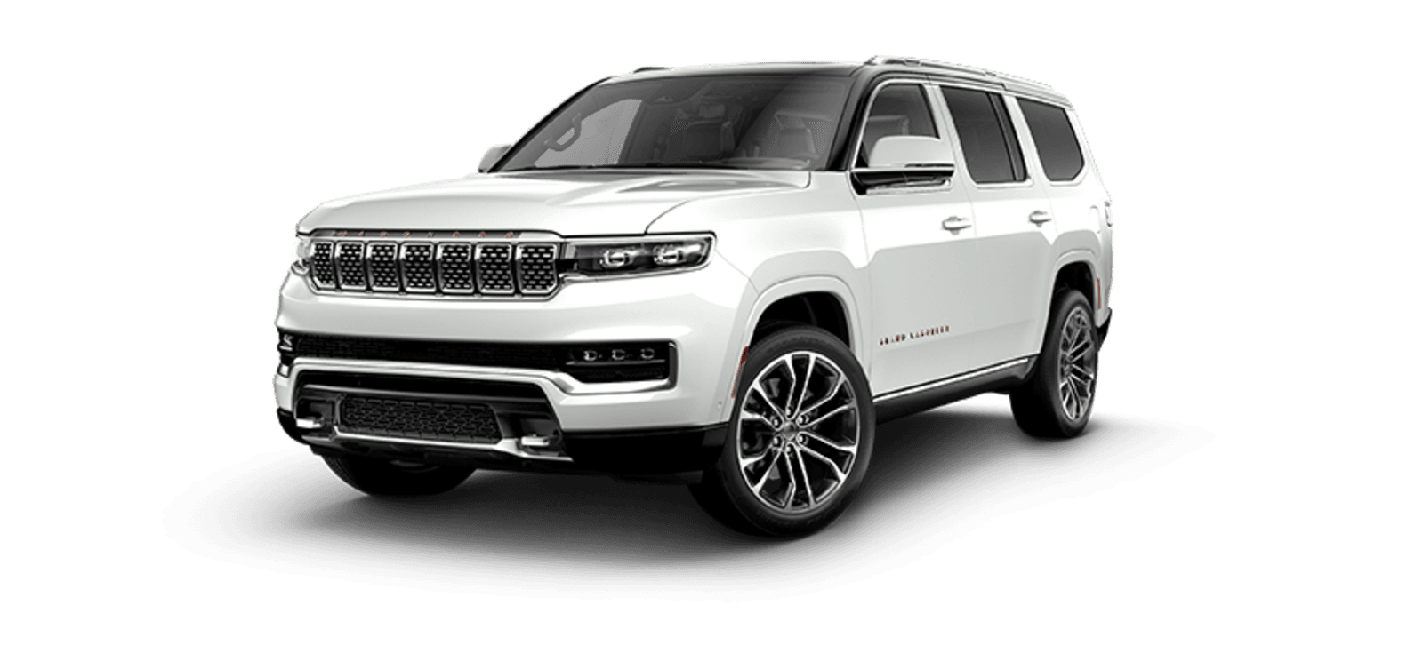 2021 Jeep Wagoneer Full View in Bright White with Wheels