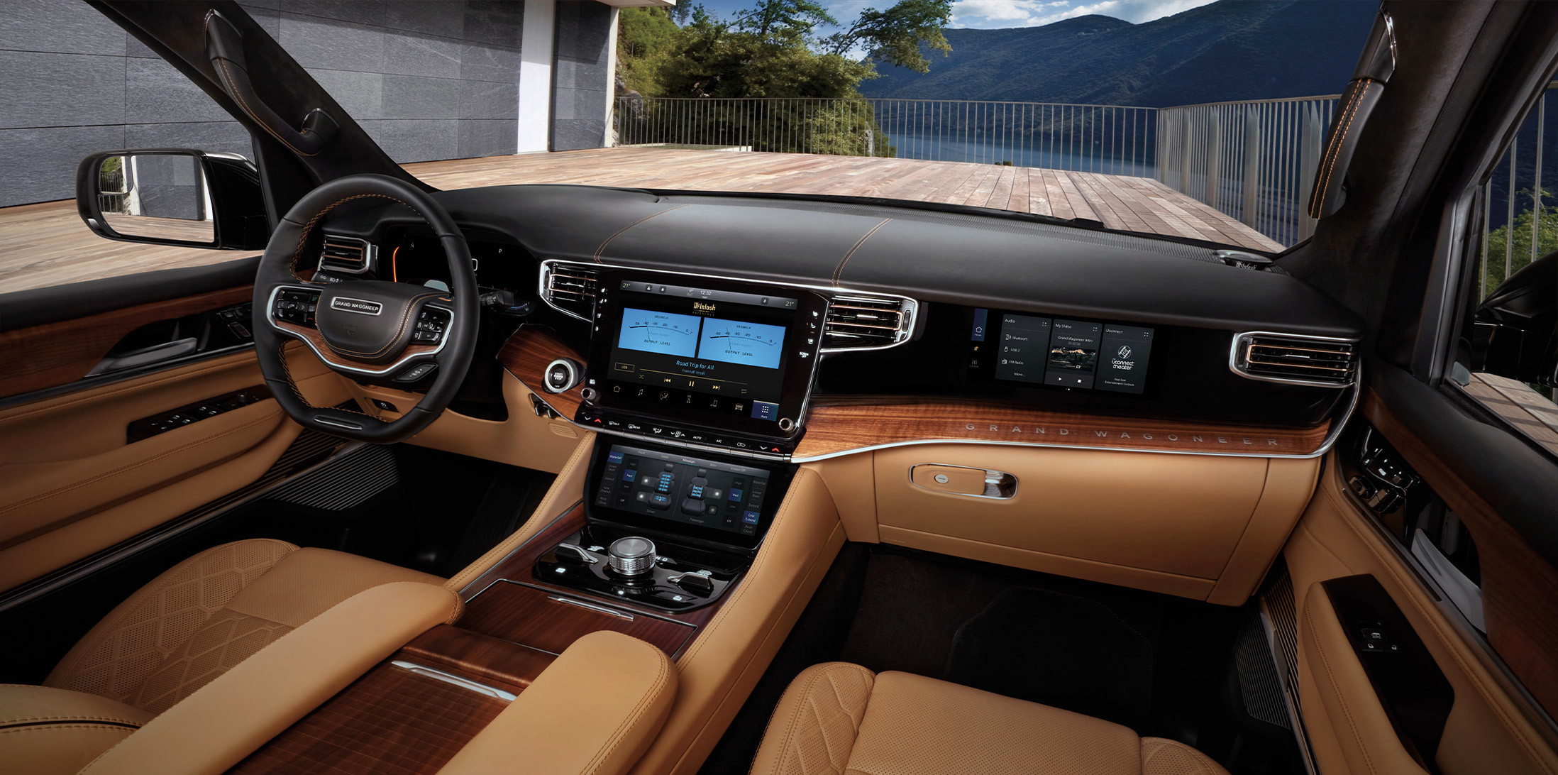 Interior view of a 2022 Grand Wagoneer