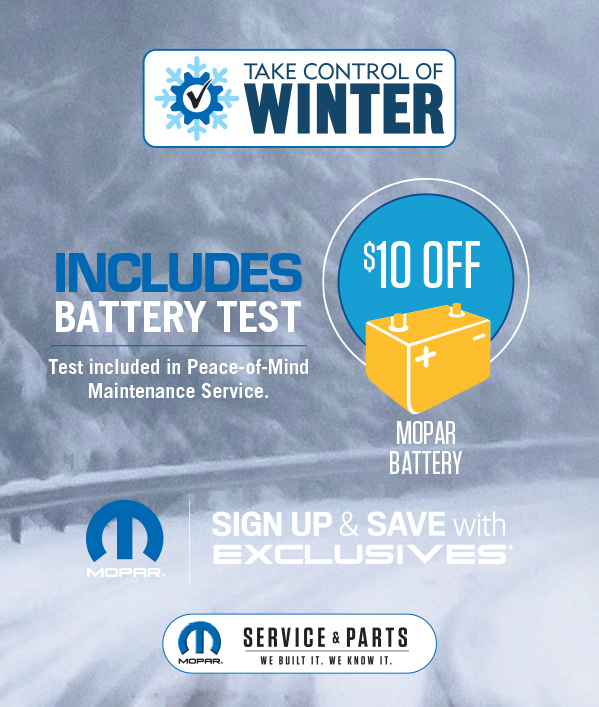 Battery Test Test included in Peace-of-Mind Maintenance Service.