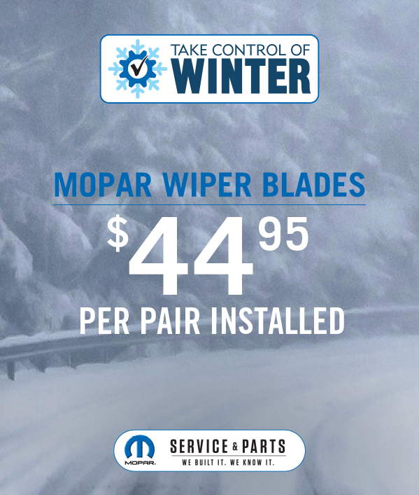 Mopar Wiper Blades 44.95≠per pair installed.
