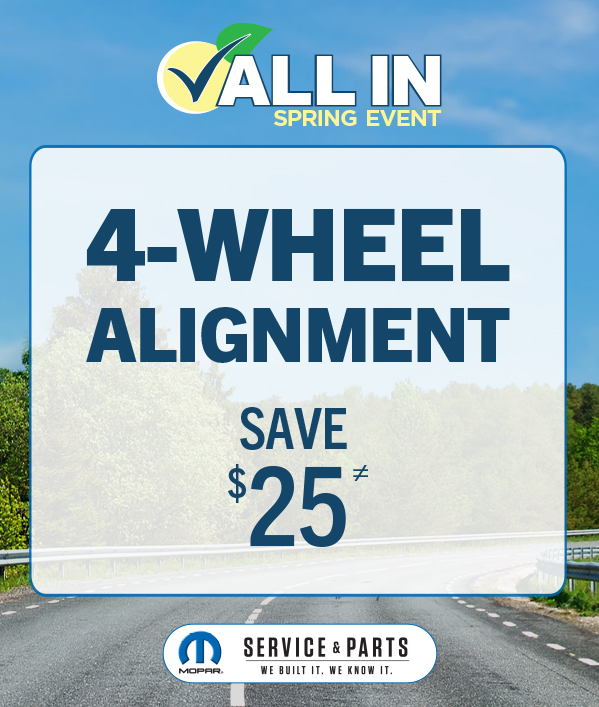 4-Wheel Alignment Save 0 ≠ 