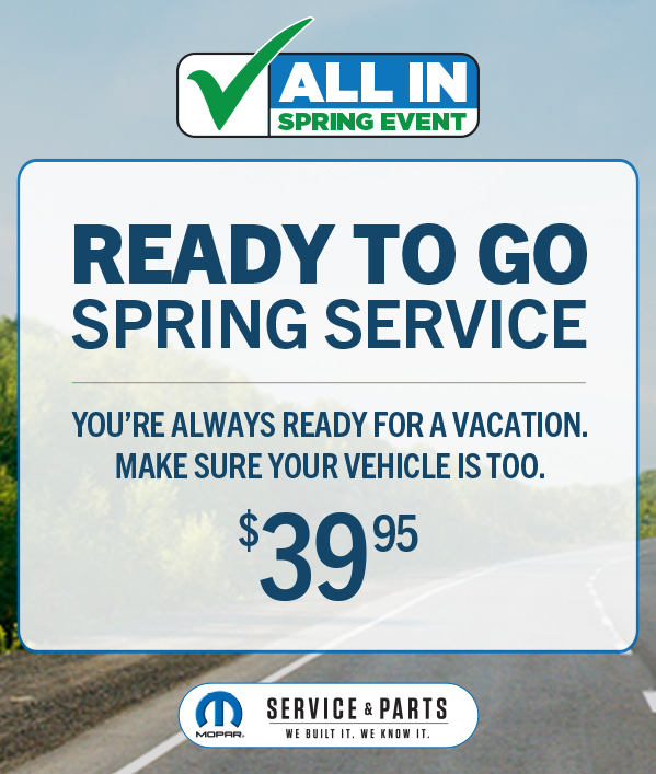 Ready-To-Go Spring Service 39.95 ≠