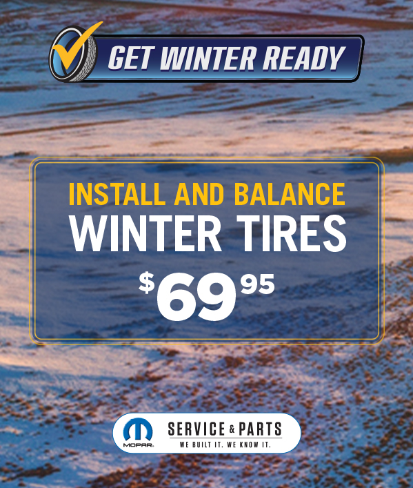 Install and Balance Winter Tires 69.95