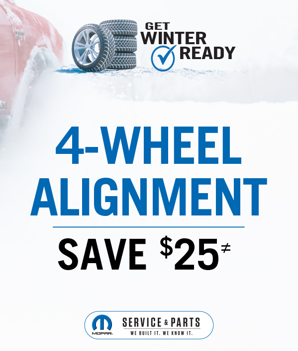 4-Wheel Alignment Save $25 ≠ 