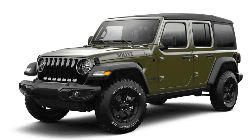 Jeep® Wrangler 2022 Unlimited Willys - Vert sergent