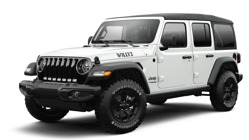 Jeep® Wrangler 2022 Unlimited Willys - Blanc éclatant