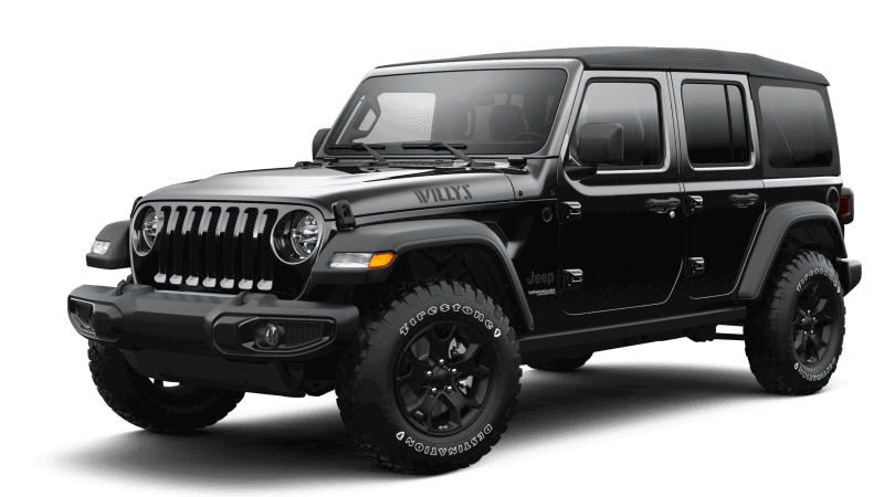 Jeep® Wrangler 2022 Unlimited Willys - Noir