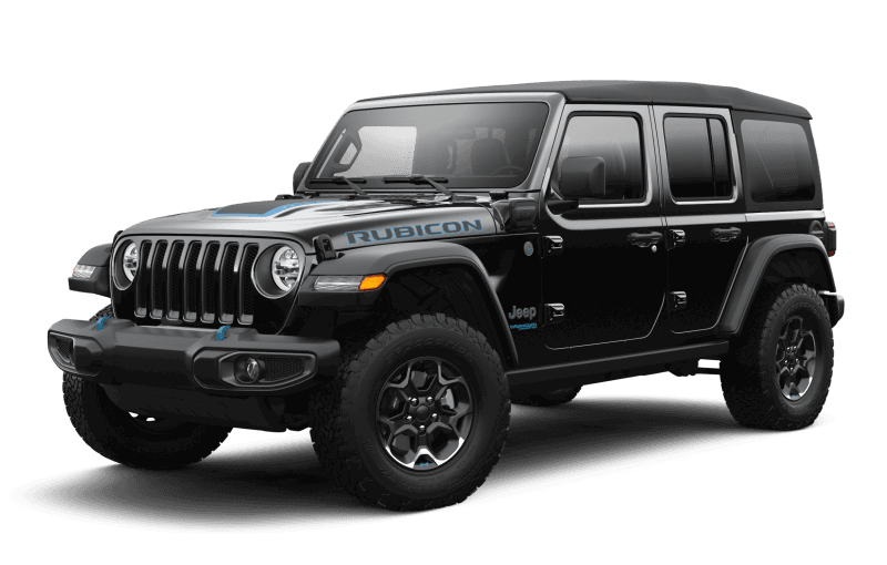 2022 Jeep® Wrangler 4xe Unlimited Rubicon - BLACK
