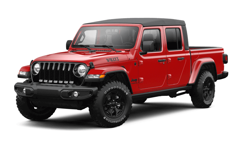 Jeep® Gladiator 2022 Willys - Rouge pétard