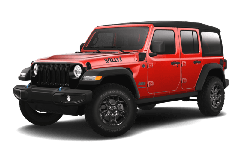 Jeep® Wrangler 4xe VHR  2023 Willys 4 portes - ROUGE PÉTARD