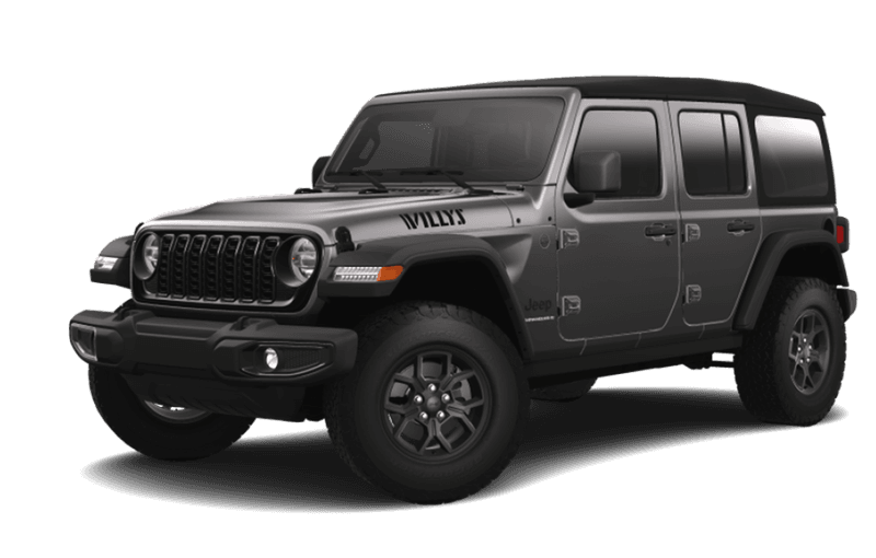 Jeep® Wrangler 2024 Willys 4 portes - Cristal granit métallisé