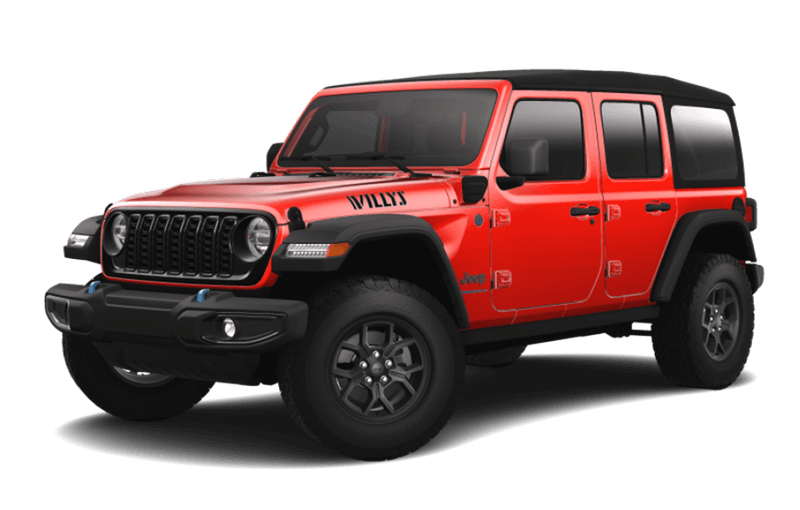 Jeep® Wrangler 4xe VHR 2024 Willys 4 portes - ROUGE PÉTARD